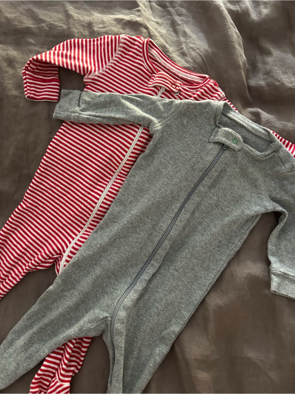 Primary Baby Footie Sleeper with Zipper Pajama Bundle